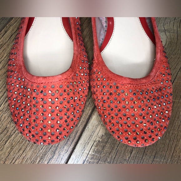 Alex Marie Coral/Pink Sequin Ballet Flats Size 9.5 - Picture 6 of 7